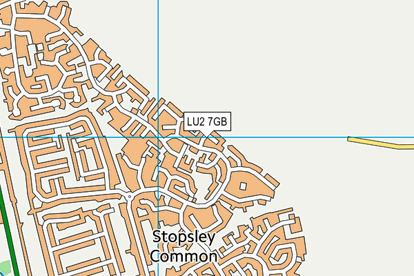 LU2 7GB map - OS VectorMap District (Ordnance Survey)