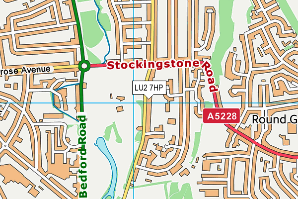 LU2 7HP map - OS VectorMap District (Ordnance Survey)