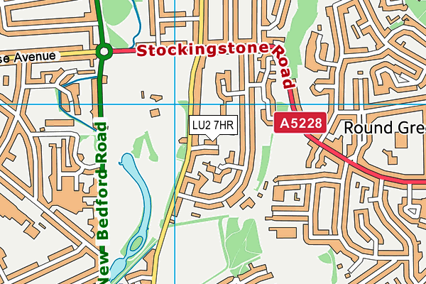 LU2 7HR map - OS VectorMap District (Ordnance Survey)