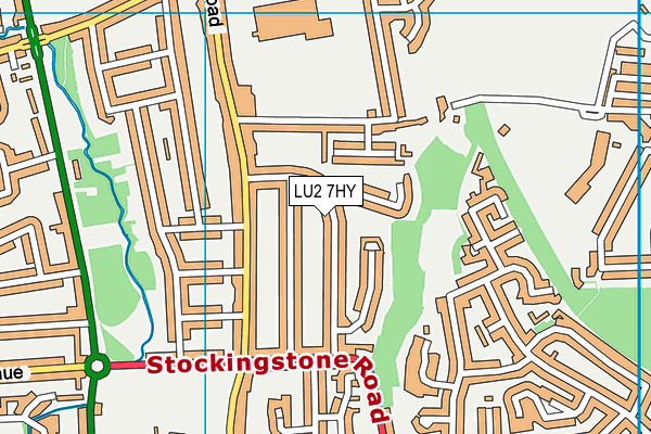 LU2 7HY map - OS VectorMap District (Ordnance Survey)
