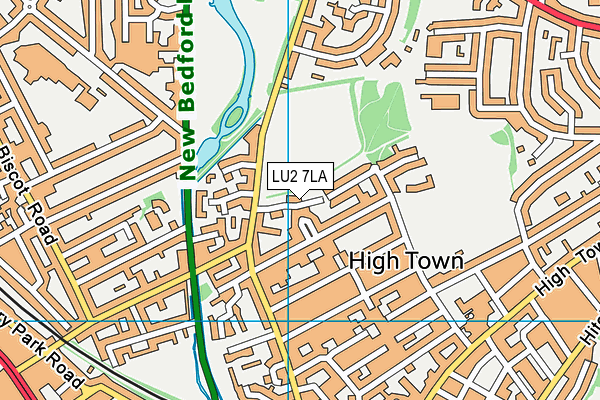 LU2 7LA map - OS VectorMap District (Ordnance Survey)