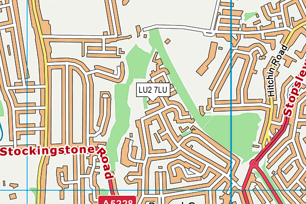 LU2 7LU map - OS VectorMap District (Ordnance Survey)