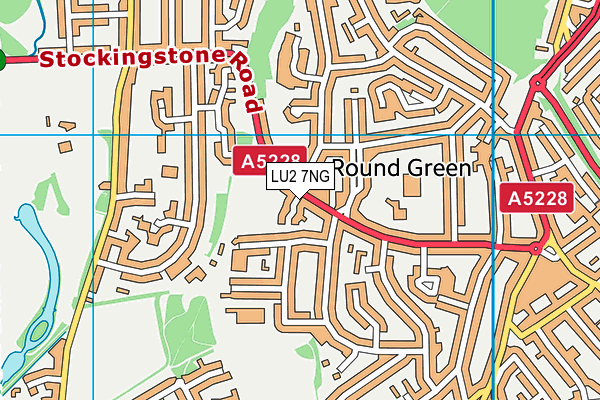 LU2 7NG map - OS VectorMap District (Ordnance Survey)