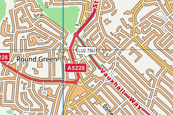 LU2 7SU map - OS VectorMap District (Ordnance Survey)