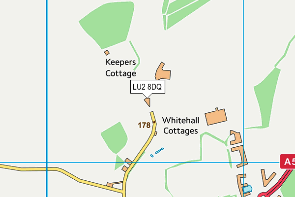 LU2 8DQ map - OS VectorMap District (Ordnance Survey)