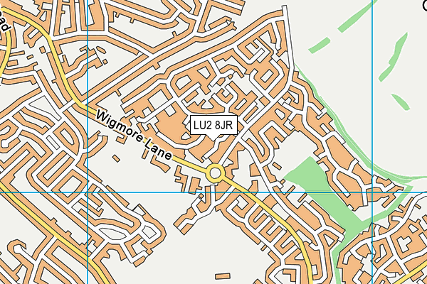 LU2 8JR map - OS VectorMap District (Ordnance Survey)