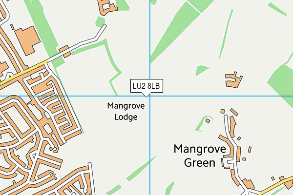 LU2 8LB map - OS VectorMap District (Ordnance Survey)