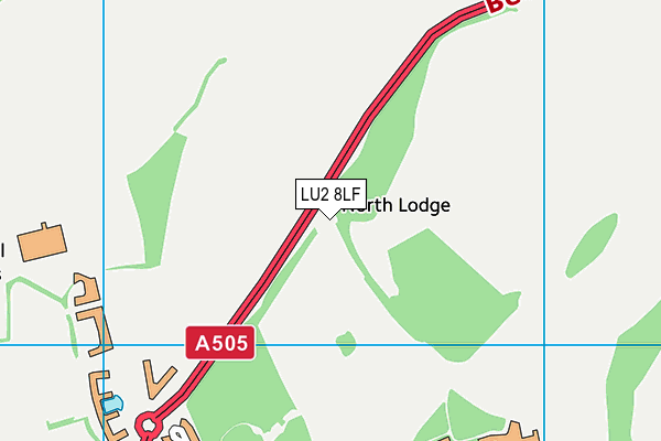 LU2 8LF map - OS VectorMap District (Ordnance Survey)