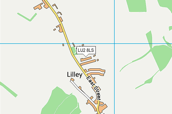 LU2 8LS map - OS VectorMap District (Ordnance Survey)