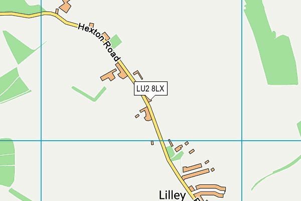 LU2 8LX map - OS VectorMap District (Ordnance Survey)