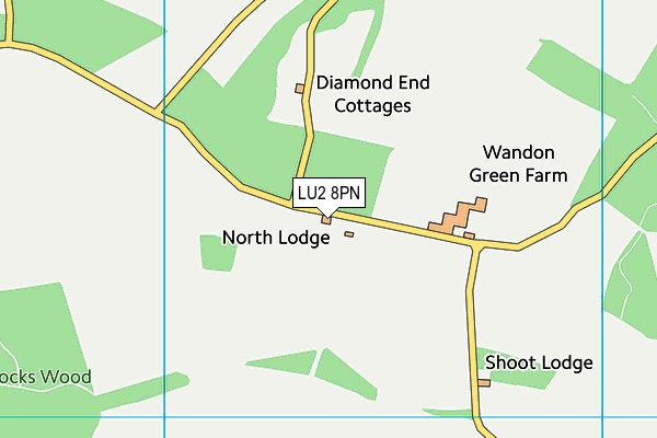 LU2 8PN map - OS VectorMap District (Ordnance Survey)