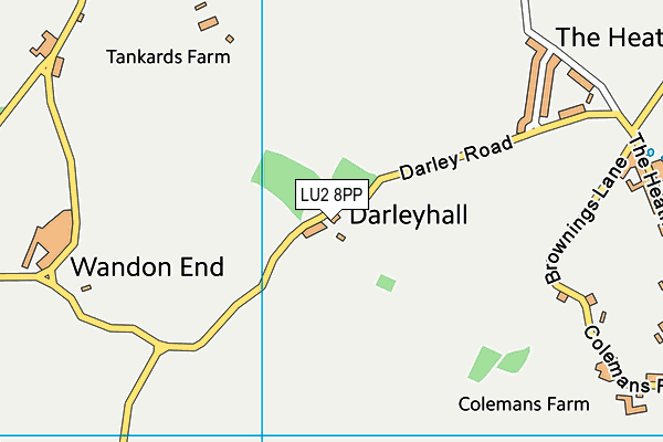 LU2 8PP map - OS VectorMap District (Ordnance Survey)