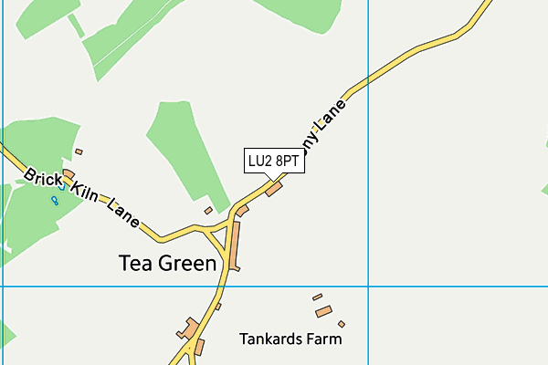 LU2 8PT map - OS VectorMap District (Ordnance Survey)