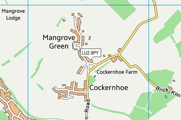 Cockernhoe Endowed CofE Primary School map (LU2 8PY) - OS VectorMap District (Ordnance Survey)