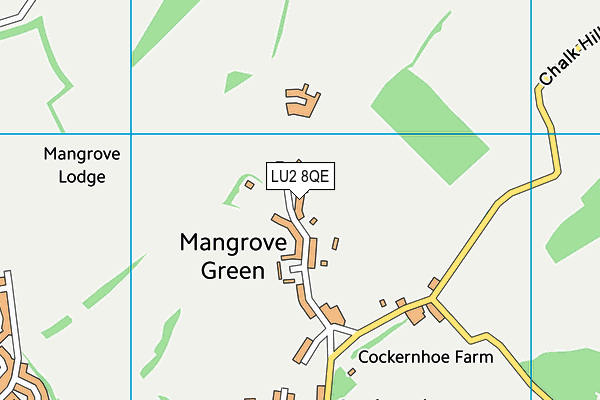 LU2 8QE map - OS VectorMap District (Ordnance Survey)