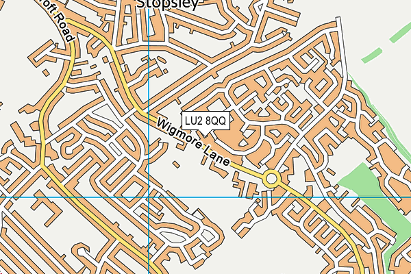 LU2 8QQ map - OS VectorMap District (Ordnance Survey)