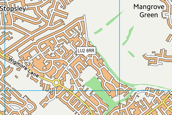 LU2 8RR map - OS VectorMap District (Ordnance Survey)