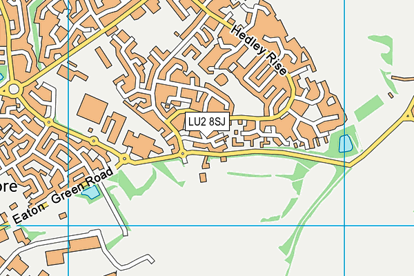 LU2 8SJ map - OS VectorMap District (Ordnance Survey)