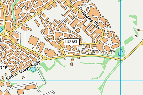 LU2 8SL map - OS VectorMap District (Ordnance Survey)