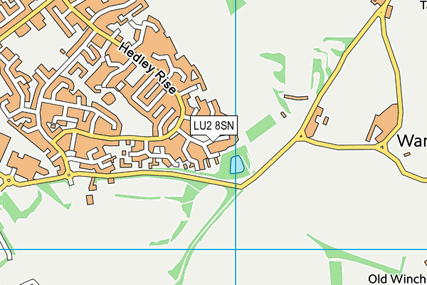 LU2 8SN map - OS VectorMap District (Ordnance Survey)