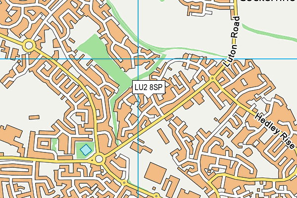 LU2 8SP map - OS VectorMap District (Ordnance Survey)