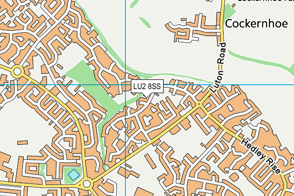 LU2 8SS map - OS VectorMap District (Ordnance Survey)