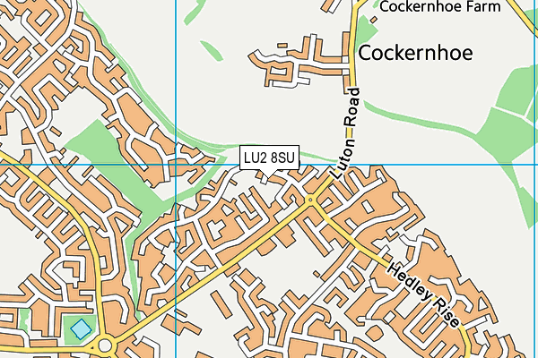 LU2 8SU map - OS VectorMap District (Ordnance Survey)