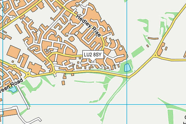 LU2 8SY map - OS VectorMap District (Ordnance Survey)