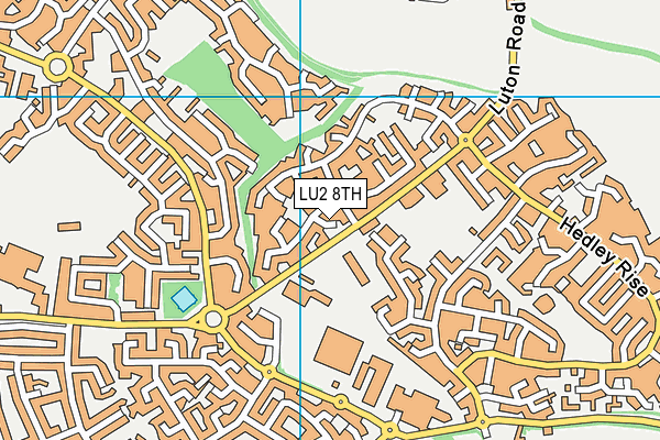 LU2 8TH map - OS VectorMap District (Ordnance Survey)