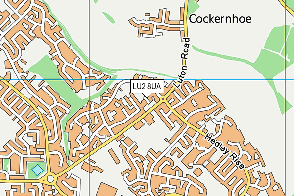 LU2 8UA map - OS VectorMap District (Ordnance Survey)