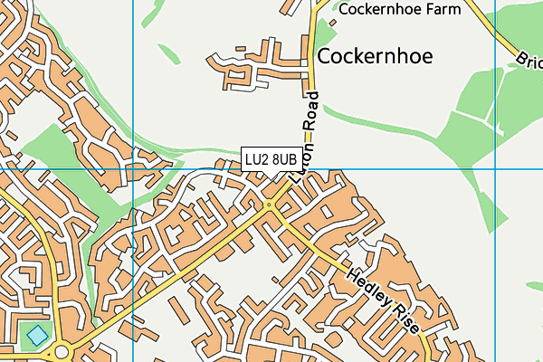 LU2 8UB map - OS VectorMap District (Ordnance Survey)