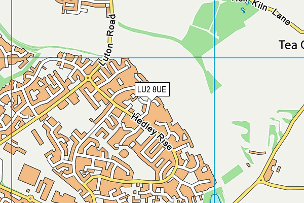 LU2 8UE map - OS VectorMap District (Ordnance Survey)