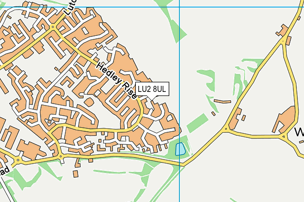 LU2 8UL map - OS VectorMap District (Ordnance Survey)