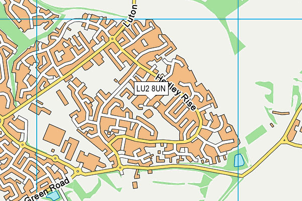 LU2 8UN map - OS VectorMap District (Ordnance Survey)