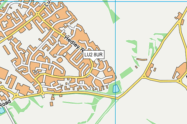 LU2 8UR map - OS VectorMap District (Ordnance Survey)