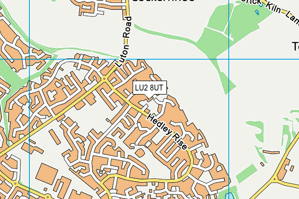 LU2 8UT map - OS VectorMap District (Ordnance Survey)