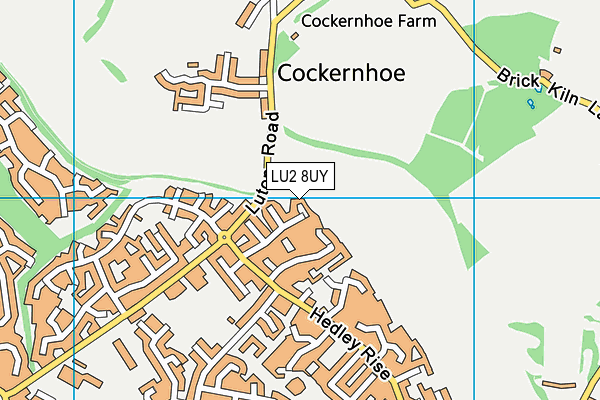 LU2 8UY map - OS VectorMap District (Ordnance Survey)