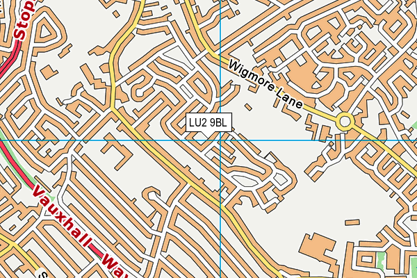 LU2 9BL map - OS VectorMap District (Ordnance Survey)