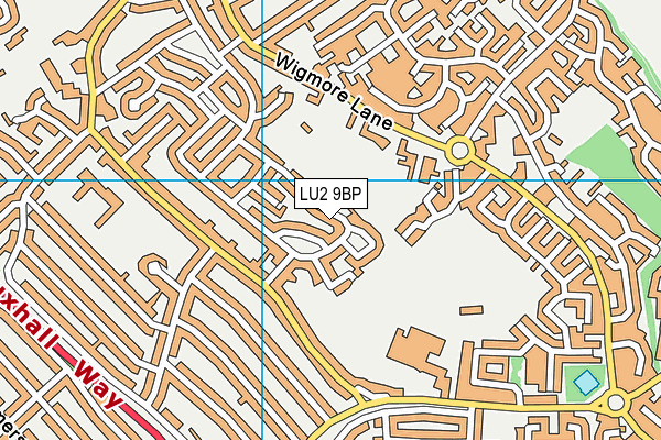 LU2 9BP map - OS VectorMap District (Ordnance Survey)
