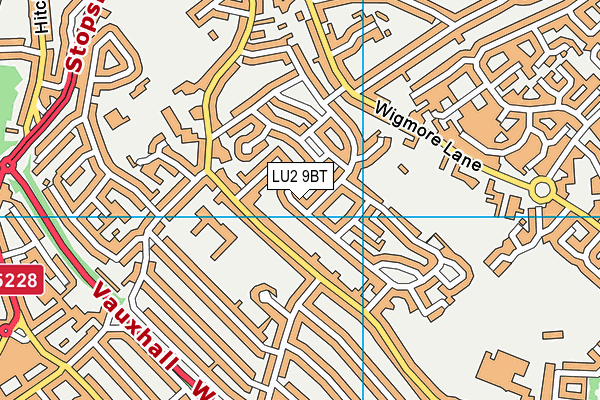 LU2 9BT map - OS VectorMap District (Ordnance Survey)