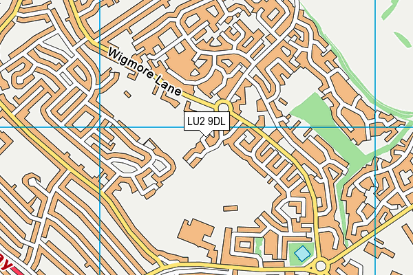 LU2 9DL map - OS VectorMap District (Ordnance Survey)