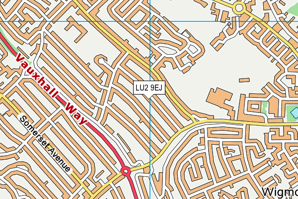 LU2 9EJ map - OS VectorMap District (Ordnance Survey)