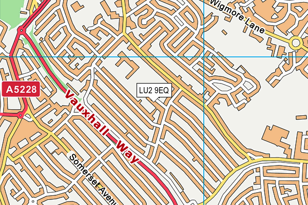 LU2 9EQ map - OS VectorMap District (Ordnance Survey)