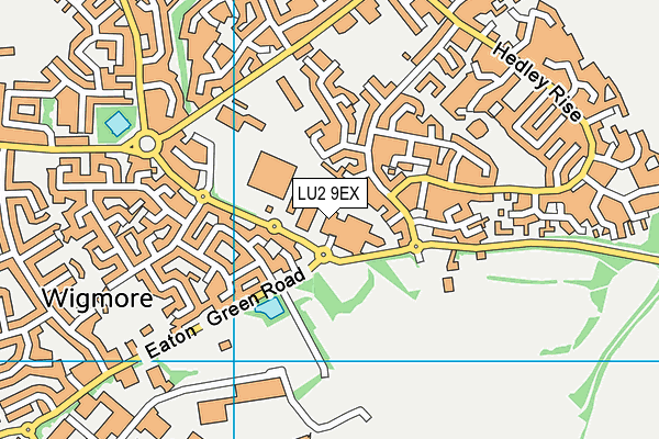 LU2 9EX map - OS VectorMap District (Ordnance Survey)