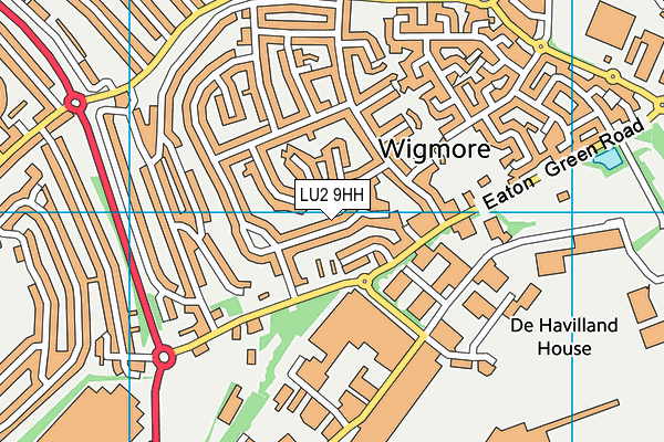 LU2 9HH map - OS VectorMap District (Ordnance Survey)