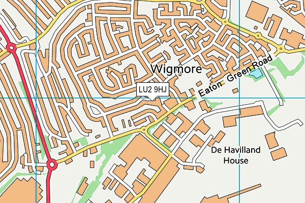 LU2 9HJ map - OS VectorMap District (Ordnance Survey)