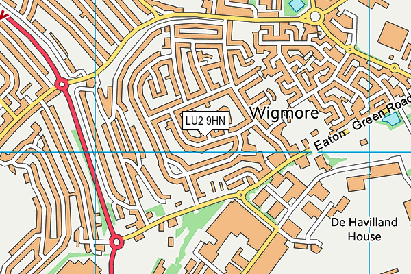 LU2 9HN map - OS VectorMap District (Ordnance Survey)