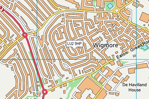 LU2 9HP map - OS VectorMap District (Ordnance Survey)