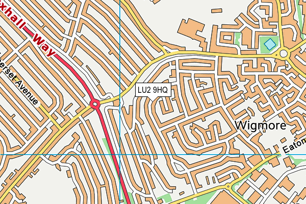 LU2 9HQ map - OS VectorMap District (Ordnance Survey)