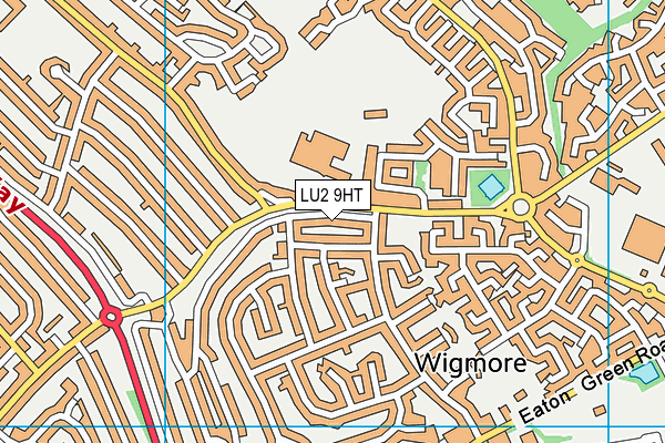 LU2 9HT map - OS VectorMap District (Ordnance Survey)